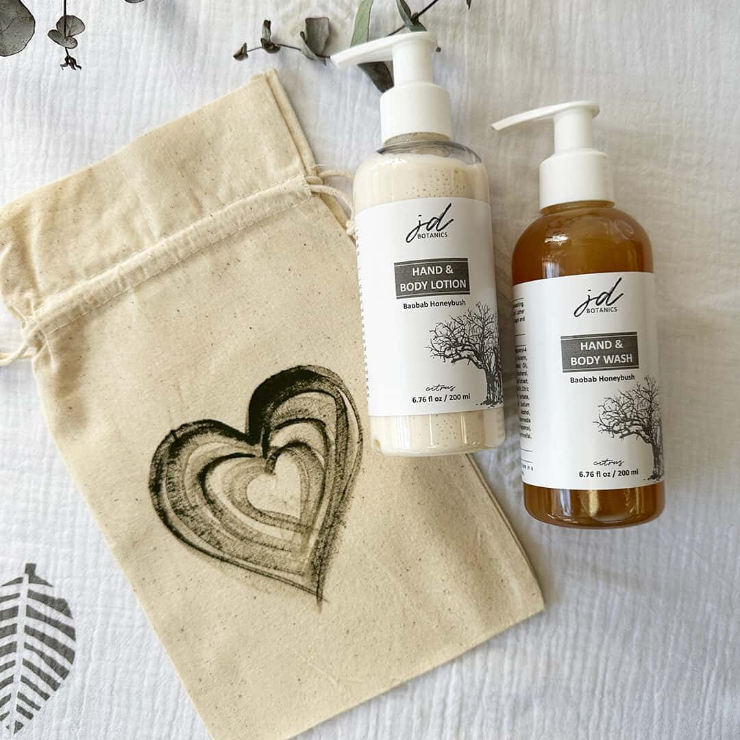 Baobab Body Wash and Lotion Valentine's Gift Set