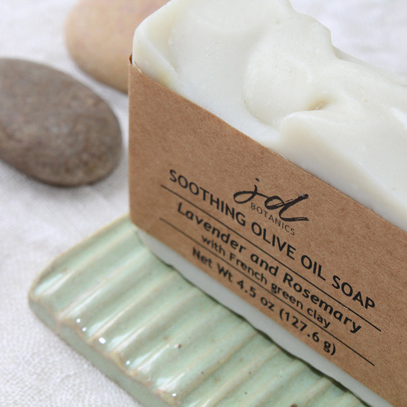 JDBotanics Soothing Olive Oil Soap with French Green Clay