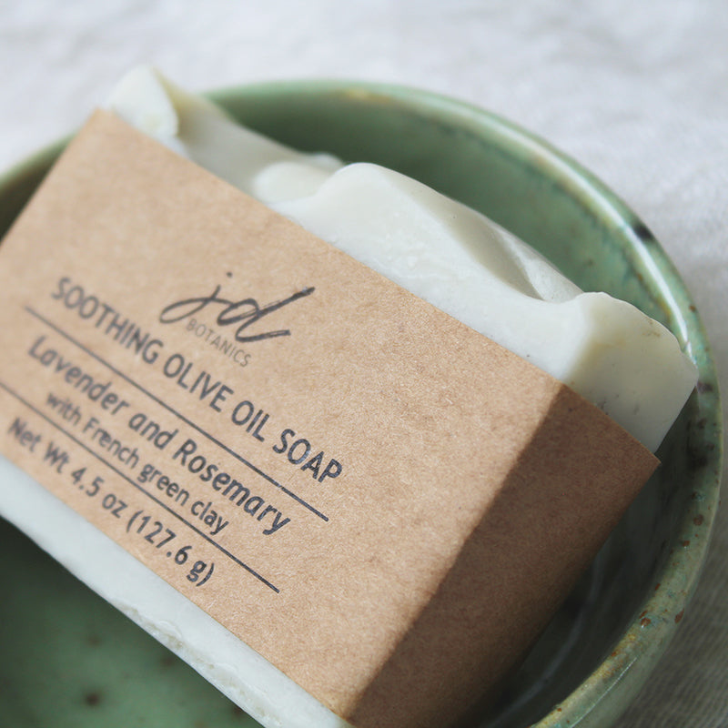 JDBotanics Soothing Olive Oil Soap with French Green Clay