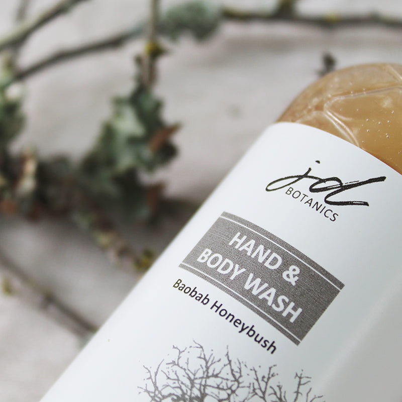 JDBotanics Baobab Honeybush Hand and Body Wash Small