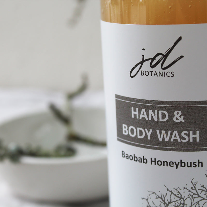 JDBotanics Baobab Honeybush Hand & Body Wash Large