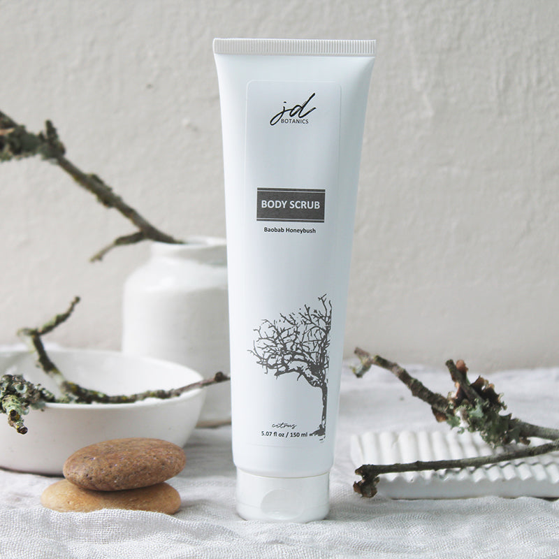 JDBotanics Baobab Body Scrub with Activated Charcoal