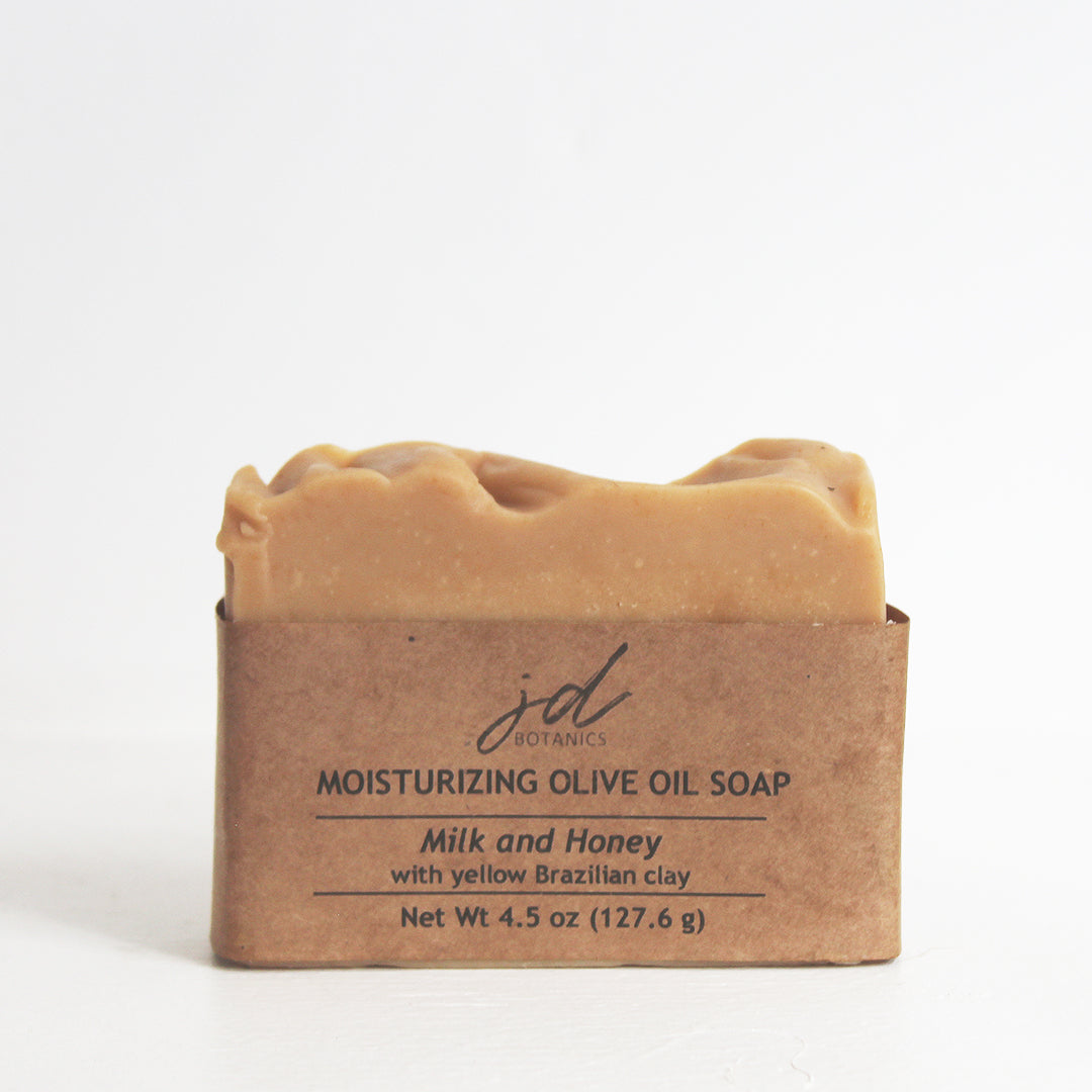 JDBotanics Moisturizing Olive Oil Soap with Yellow Brazilian Clay