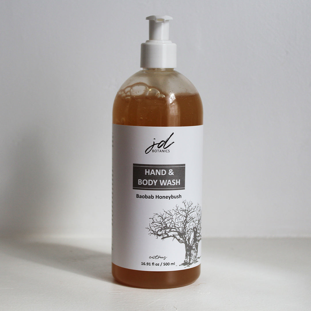 JDBotanics Baobab Honeybush Hand & Body Wash Large