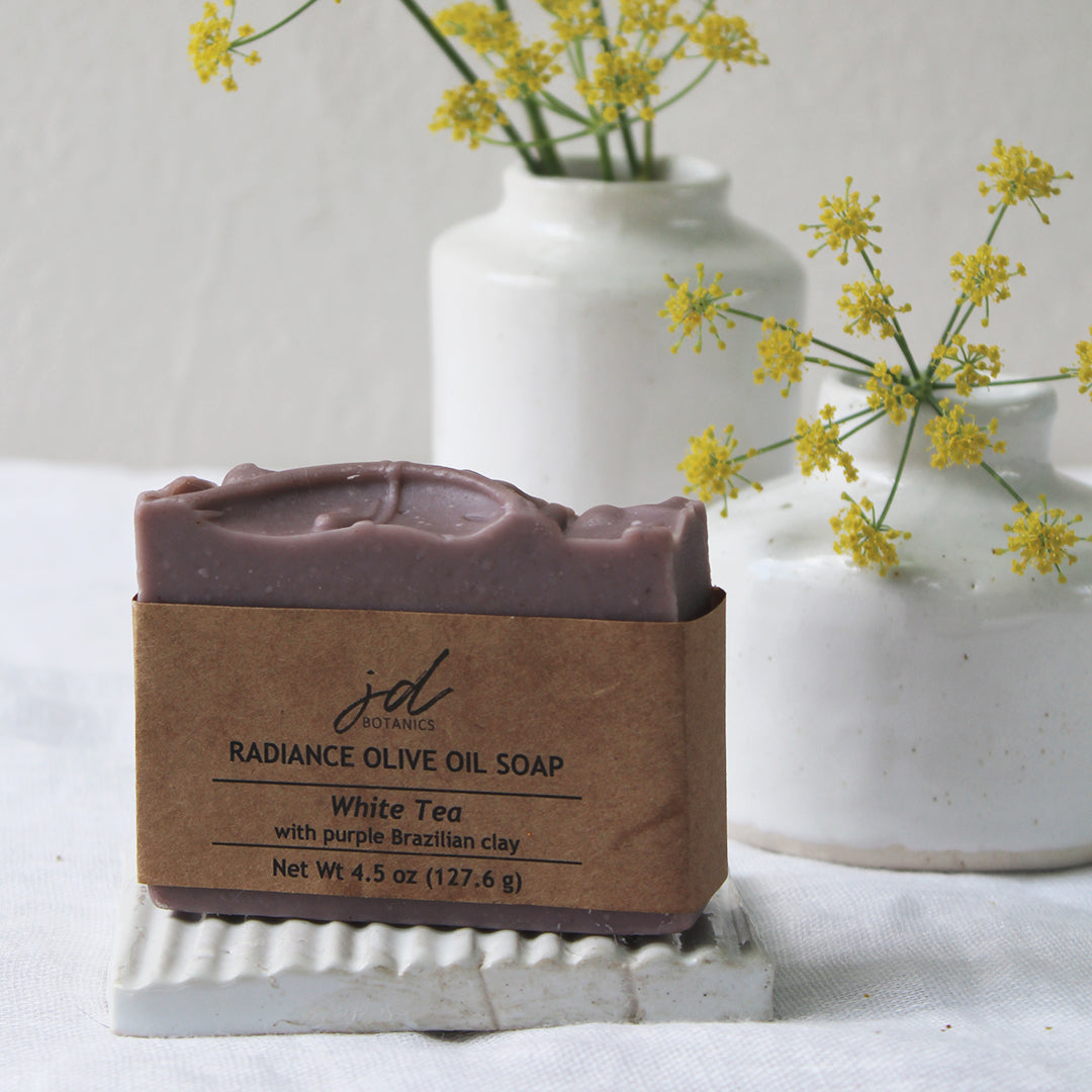 JDBotanics Radiance Olive Oil Soap with Purple Brazilian Clay