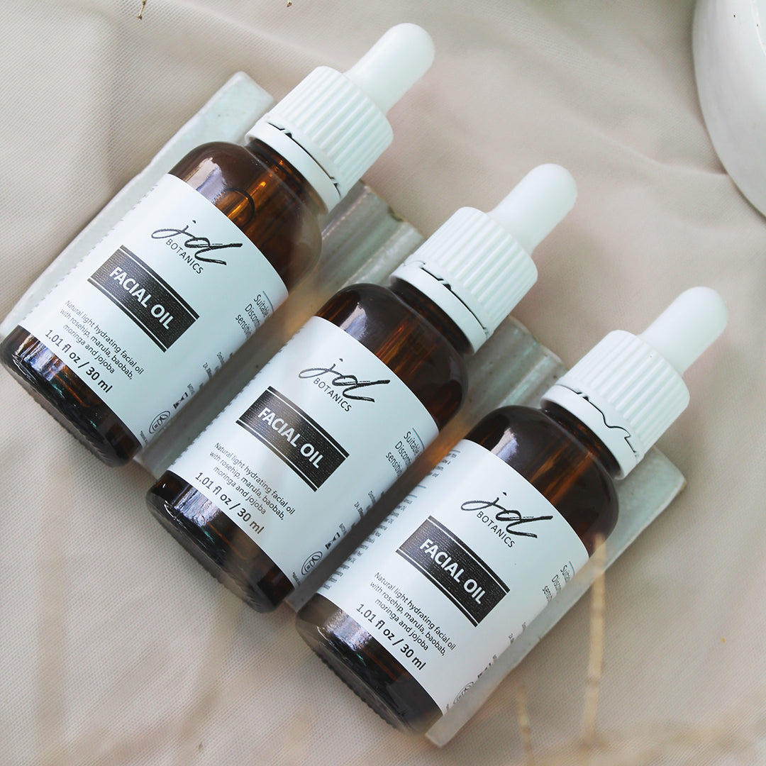 JD Botanics Natural Face Oil with Baobab, Rosehip, Moringa and Marula