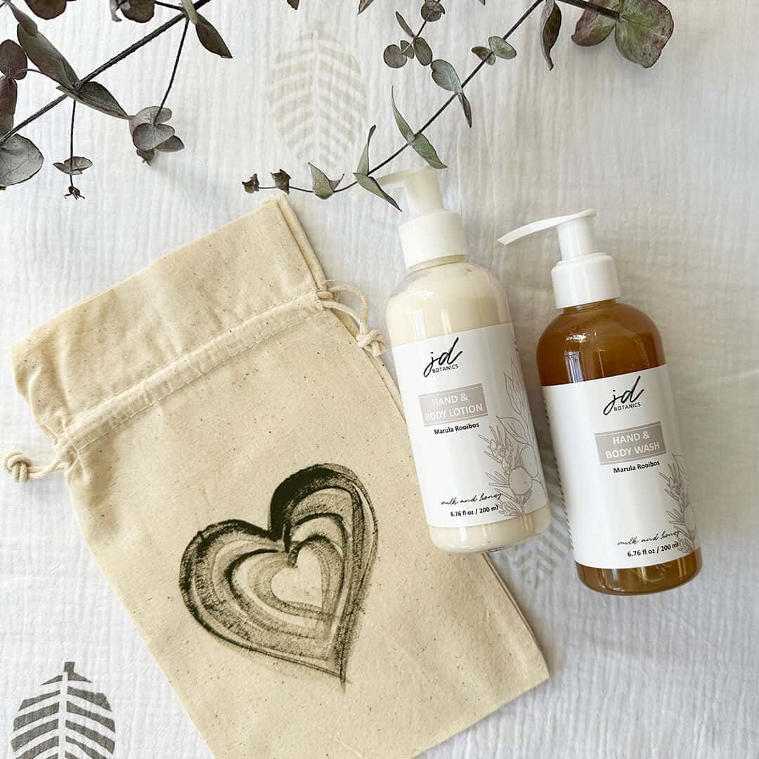 Marula Body Wash and Lotion Valentine's Gift Set